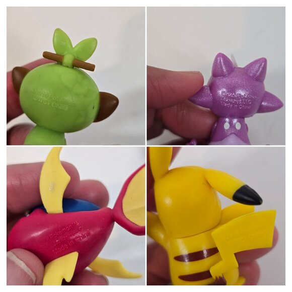 Pokemon Small Action Figures Lot of 9 Toxel Grookey Wooloo Mankey Carvanha Zorua - Picture 10 of 11